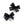 Load image into Gallery viewer, A set of two black lace hair clips with a secure alligator clip at the base, designed with intricate lace and hand-crafted bow knots.
