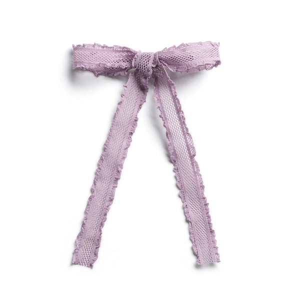 Halo Luxe Mae Lattice Lace Long Tail Clip - Lavender