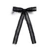 Halo Luxe Mae Lattice Lace Long Tail Clip - Black
