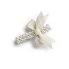 Halo Luxe Molly Double Strand Pearl Grosgrain Bow Clip - Ivory