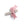 Load image into Gallery viewer, A Bow hair clip with pearl design and a grosgrain bow in a mauve color.