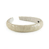 Halo Luxe Poppy Braided Woven Patent Headband - Sand