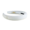 Halo Luxe Signature Terry Logo Headband - White