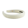 Halo Luxe Signature Terry Logo Headband - Ivory