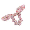 Lilly Floral Print Bow Scrunchie Rose