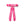 Load image into Gallery viewer, Ava scalloped long tailed clip hot pink - Halo Luxe