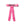 Load image into Gallery viewer, Ava scalloped long tailed clip hot pink - Halo Luxe