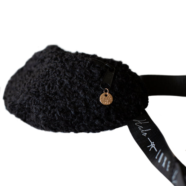 Sherpa belt bag black - Halo Luxe