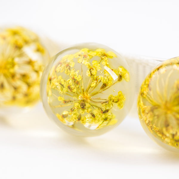 Whisper beaded baby's breath headband lemon - Halo Luxe