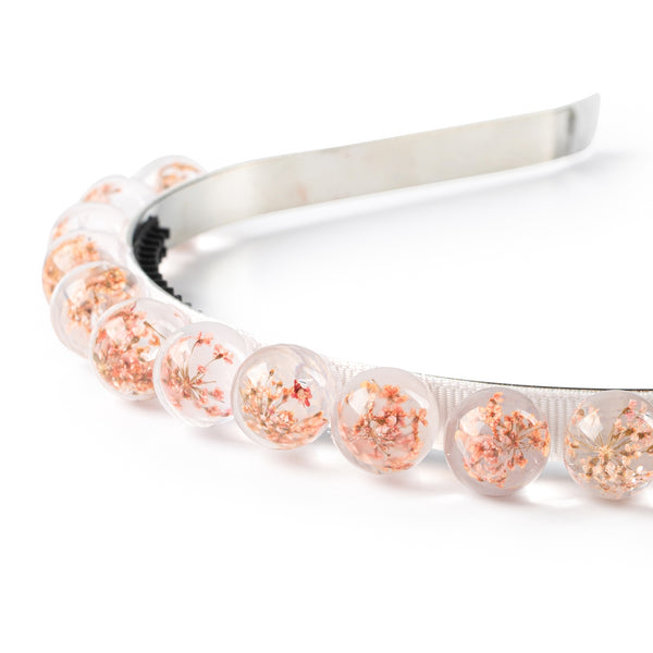 Whisper beaded baby's breath headband pink - Halo Luxe