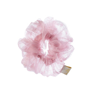 Emma organza scrunchie pink - Halo Luxe