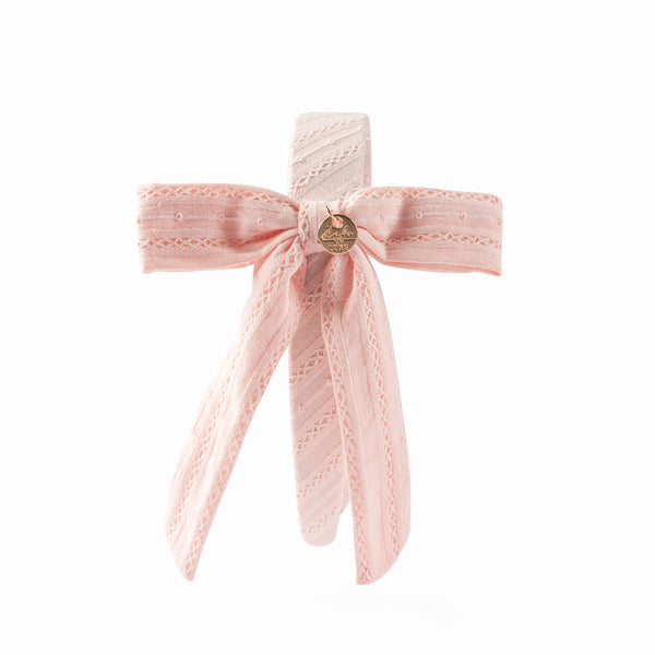 Forever eyelet side bow headband ballet slipper - Halo Luxe