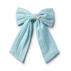 Forever eylet long tail clip powder blue - Halo Luxe