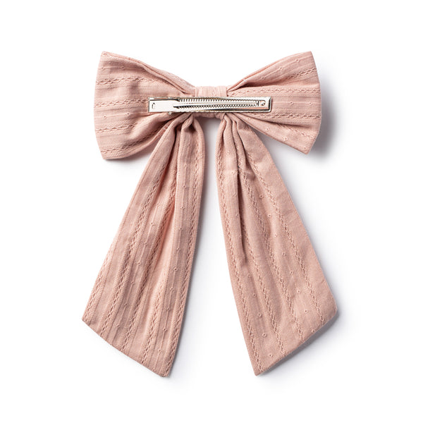 Forever eylet long tail clip mauve - Halo Luxe