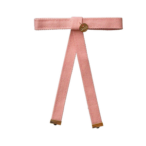 Maddy Twill Bow Clip Ballet Slipper - Halo Luxe