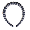 Halo Luxe Noa Fringe Headband - Dark Blue Denim