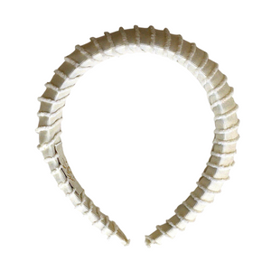 Noa Fringe Headband Ecru - Halo Luxe