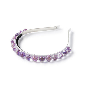 Whisper beaded baby's breath headband lavender - Halo Luxe