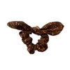 Halo Luxe Elsie Printed Corduroy Scrunchie - Brown Floral
