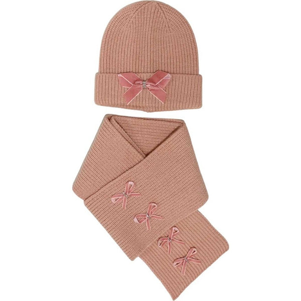 Stella Hat And Scarf Set - Pink