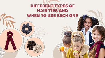 Blog banner on Types of Hair Ties