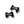 Load image into Gallery viewer, Halo Luxe Rosette Velvet Double Clip Set - Black
