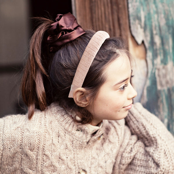 Halo Luxe Avery Ribbed Knit Padded Headband - Ballet Slipper