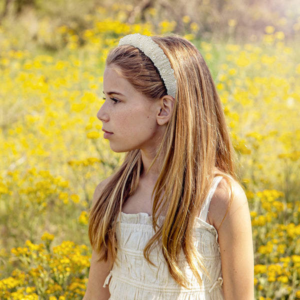 Halo Luxe Becca Pearl Headband - Ivory