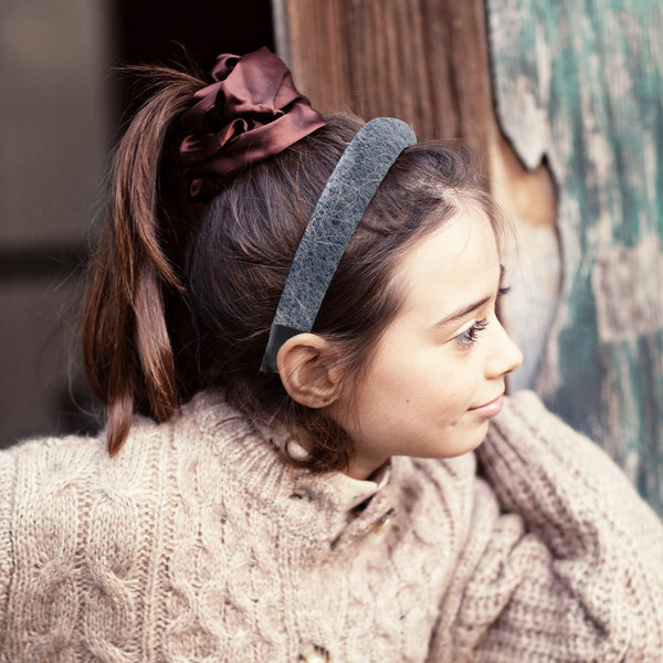 Halo Luxe Avery Ribbed Knit Padded Headband - Chambray