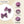 Load image into Gallery viewer, Halo Luxe Rosette Velvet Double Clip Set - Lavender
