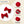Load image into Gallery viewer, Halo Luxe Rosette Velvet Double Clip Set - Red

