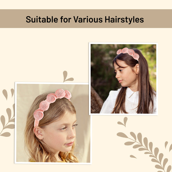 Halo Luxe Rosette Velvet Headband - Ballet Slipper