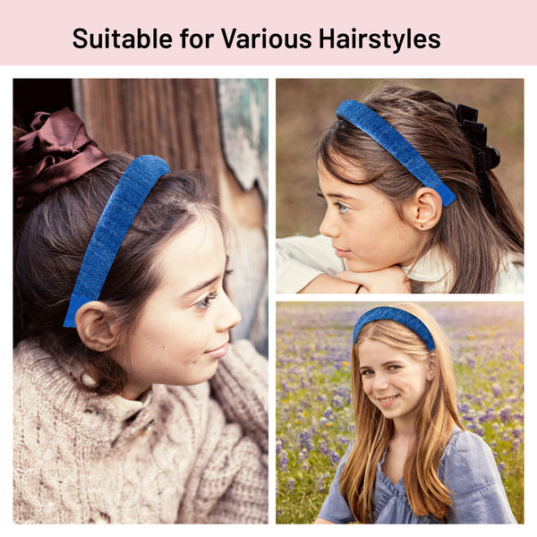 Halo Luxe Avery Ribbed Knit Padded Headband - Cobalt