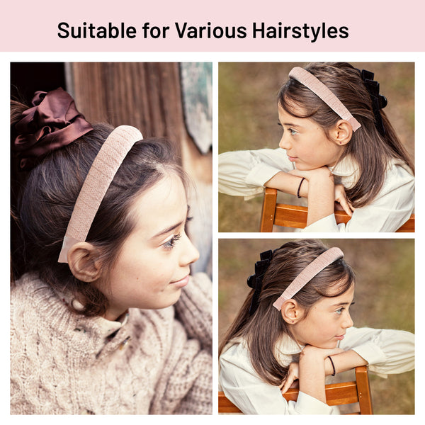 Halo Luxe Avery Ribbed Knit Padded Headband - Ballet Slipper