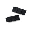Halo Luxe Amara Deconstructed Woolen Double Clip - Black
