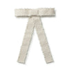 Halo Luxe Amara Deconstructed Woolen Long Tail Clip - Ecru