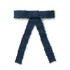 Halo Luxe Amara Deconstructed Woolen Long Tail Clip - Navy