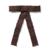 Halo Luxe Amara Deconstructed Woolen Long Tail Clip - Chocolate