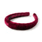Halo Luxe Ava Scalloped Velvet Headband - Wine