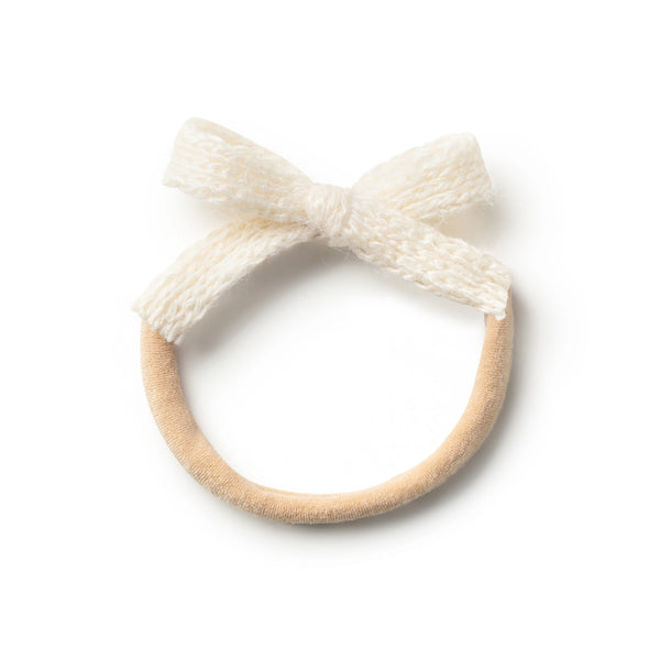 Halo Luxe Avery Ribbed Knit Baby Band - Ivory