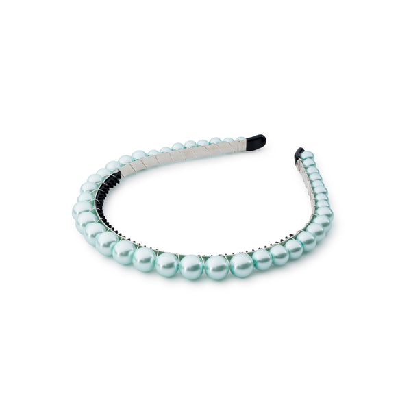 Halo Luxe Bon Bon Pearlized Tiara Headband - Seafoam