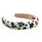 Halo Luxe Celesse Embroidered Beaded Headband - White