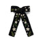 Halo Luxe Celesse Embroidered Beaded Long Tail Clip - Black