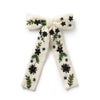 Halo Luxe Celesse Embroidered Beaded Long Tail Clip - Off white