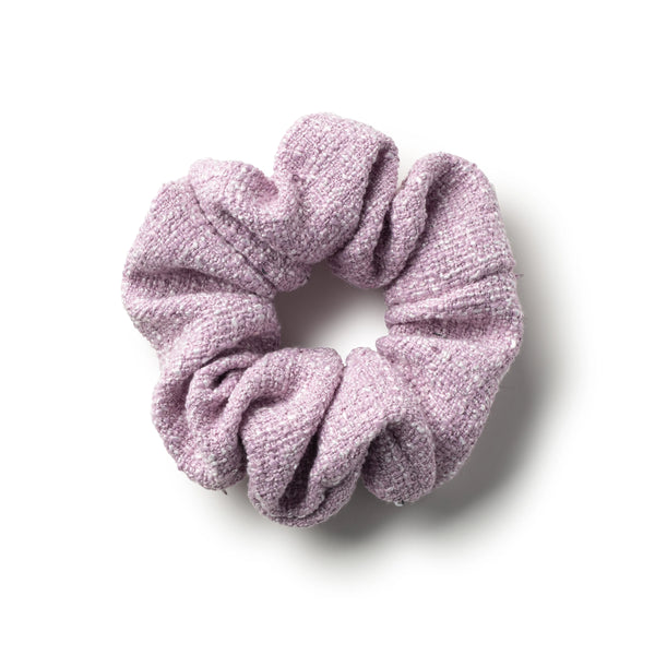 Halo Luxe Clara Tweed Scrunchie - Lavender