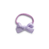 Gumdrop Scalloped Satin baby Bow Headband - Lavender