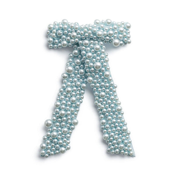 Halo Luxe Becca Pearl Bow Clip - Blue