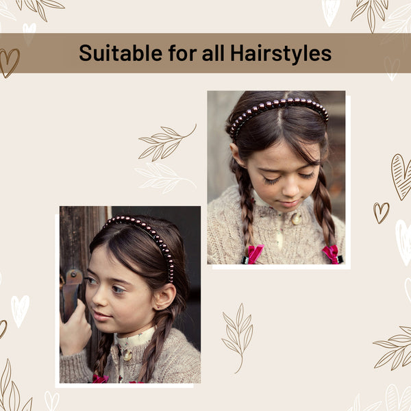 Halo Luxe Bon Bon Pearlized Tiara Headband - Chocolate