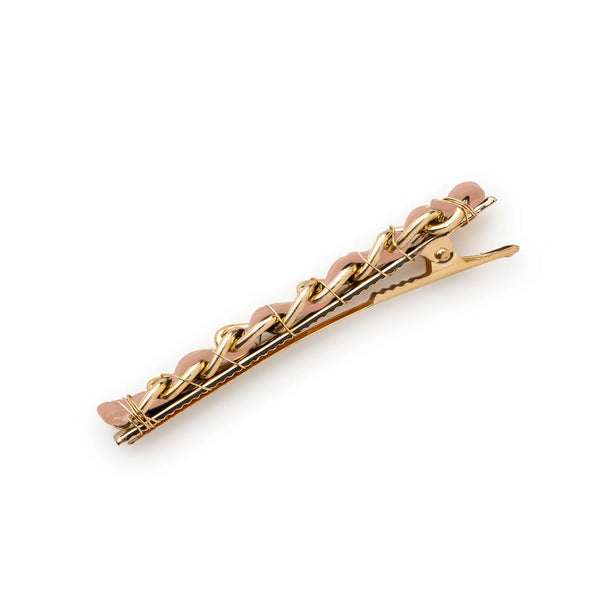 Halo Luxe Coco Gold Chain Clip - Mauve