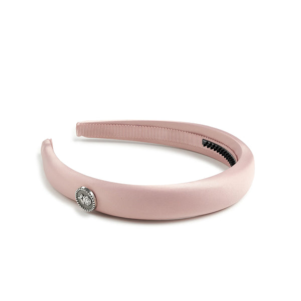 Halo Luxe Rosa Vintage Satin Headband - Mauve